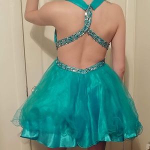 Teal prom/formal dress